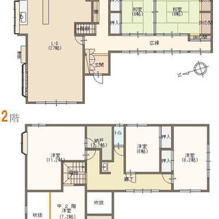 南木曽町　広々６ＳＬＤＫ！　１９３．３９㎡　車庫・カーポート付き - 不動産売買（マンション/一戸建て）