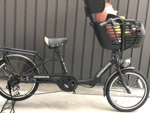 売切◆新車☆2019モデル◆40%off以下！☆bAA適合 子供乗せ自転車　ママフレロック206　6段変速 オートライト 艶消しブラック 3年間盗難補償付き （