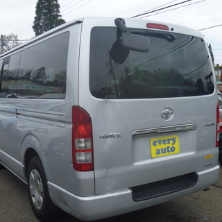 自社ローン承ります(審査がございます)☆0円車輌あり！！エブリーオート本店☆トヨタ☆ハイエース☆ロングスーパーGL☆2,000cc/5人乗りの画像