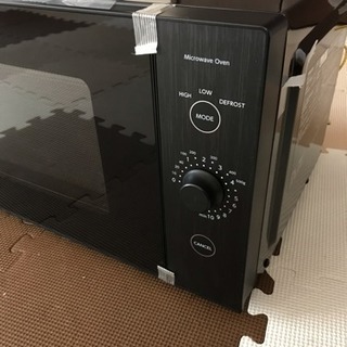 電子レンジ[黒]未使用  山善(YRL-F180)の画像