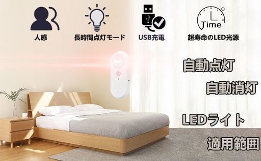 小型 LED 人感 センサーライト