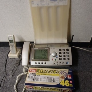 【取引中】ブラザー　ファックス360ＤＬ子機１台付【中古】