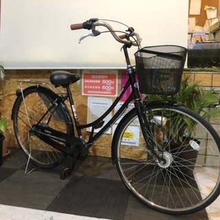 ブリヂストン】LEDオートライト 内装3段 27インチ自転車 ブラック