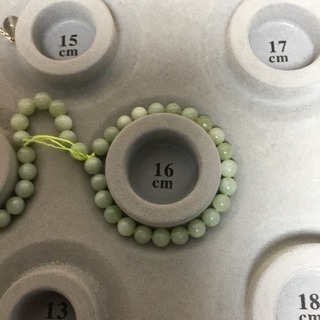 ネフライト 8mm玉 シンプルブレスレット