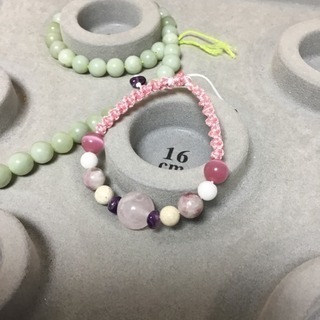 ネフライト 8mm玉 シンプルブレスレットの画像