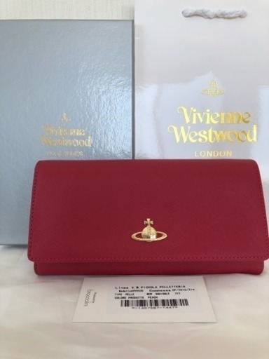 ヴィヴィアンウエストウッド 長財布 赤