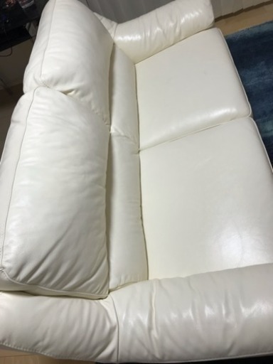 【半額•美品】定価19万→10万 ワタリジャパン 本革ソファ