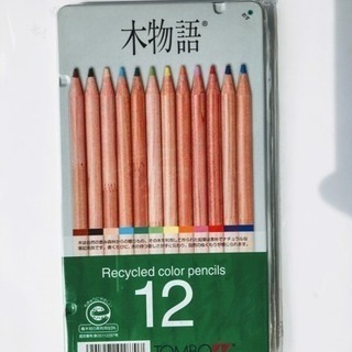 トンボ鉛筆 木物語 色鉛筆12色