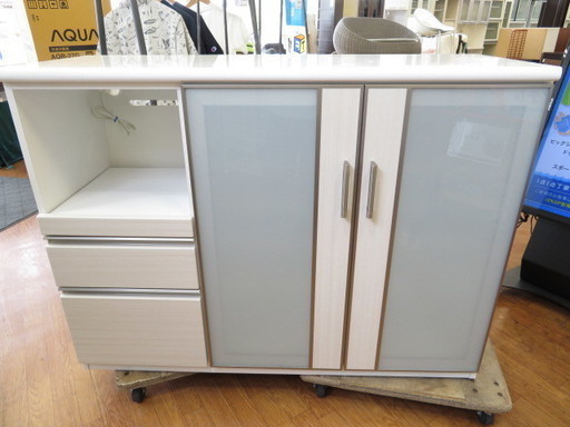 ニトリ　キッチンカウンター　ポスティア135WH【トレジャーファクトリー上尾店】