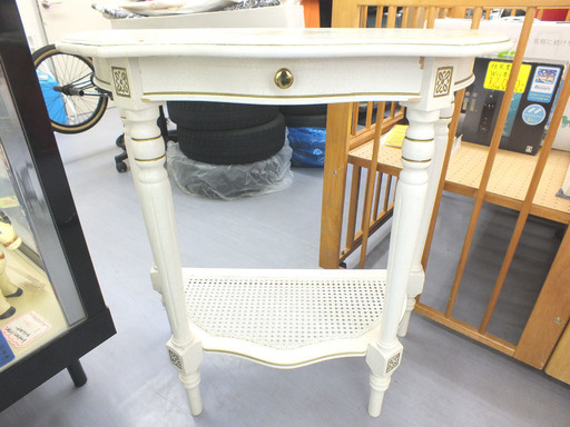 PayPay可 手稲リサイクル 小型テーブル　 鏡台　エントランス　引出付￥9,800