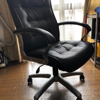 取り引き中 あげます  革張り(？)チェア 中古品 