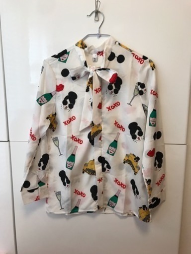 xoxoリボンシャツ