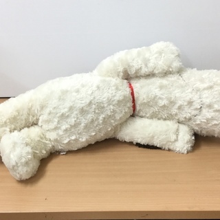 スヌーピーの大きなぬいぐるみの画像