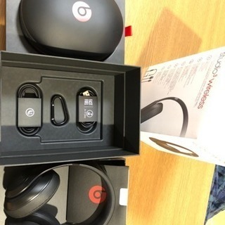 美品 ほぼ未使用 付属品全て有 beats studio3 wireless マットブラックの画像