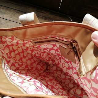 【COACH 】キーホルダー付き【ハンティング】バックの画像