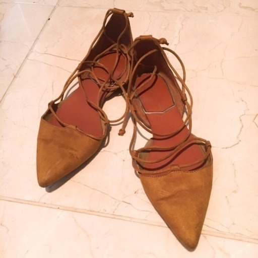 ZARA パンプス サンダル レースアップ
