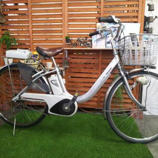 Panasonic 電動アシスト自転車 シルバー 電動アシスト自転車 シルバー バスケット付き Panasonicパナソニック