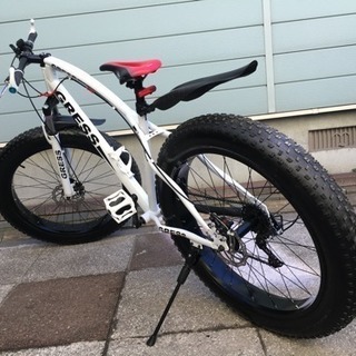 GRESS ファットバイク ホワイト/レッド GRESS ファットバイク ホワイト/レッド マウンテンバイク