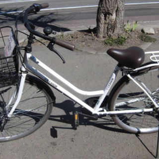 南12条店 シティサイクル 27インチ 6段変速 ホワイト