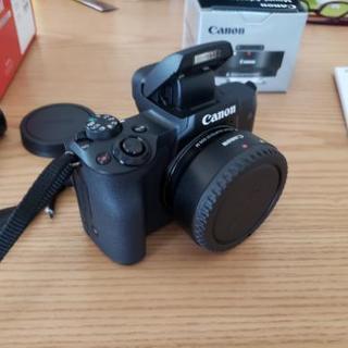 【CANON】女性、初心者向けミラーレス一眼！EOS KISS M【美品】の画像