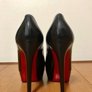 [新品]クリスチャンルブタン Christian louboutin パンプス エナメル ラウンドトゥ ハイヒール 靴 黒 36 1/2の画像