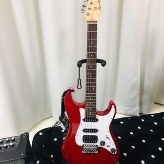 ギター、アンプ、セット！
