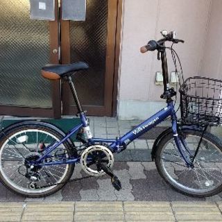 Volkswagen[フォルクスワーゲン]20吋 折り畳み自転車 外装6段変速/ブルー