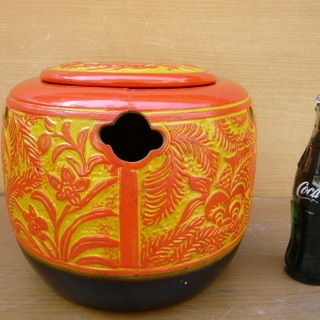 塗り火鉢・陶器製/