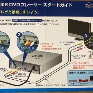 AVOX ACP-500R VRモード CPRM再生対応 コンパクトサイズDVDプレーヤーの画像