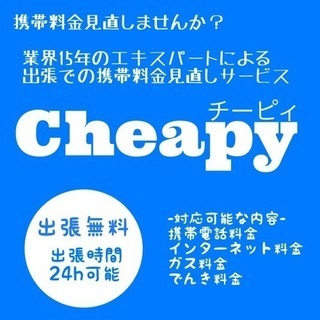 携帯電話をお安くする、個人向け料金コンサルサービス「Cheapy...