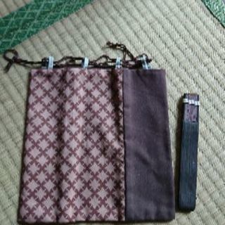 巾着と扇子