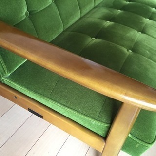 カリモク60  Kチェア モケットグリーン