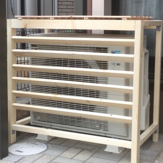 ダイキンエアコン室外機手作りカバー  大型サイズ用(内法 幅860×高さ860×奥行450)の画像