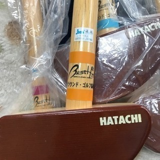 【新品】グラウンドゴルフ 羽立の入門クラブ 五本セット 定価4800円1本の画像