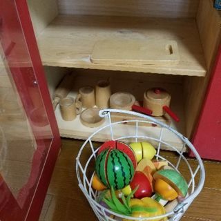 値下げ　木　キッチン　おもちゃの画像