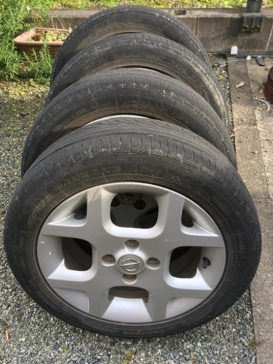 値下げしました！BZ11キューブ純正アルミ&タイヤ NANKANG AS-1 軽自動車への流用にも！