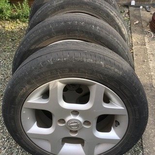 値下げしました！BZ11キューブ純正アルミ&タイヤ NANKANG AS-1 軽