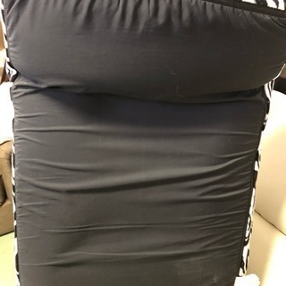 値下げ ゼブラ柄 1人掛けソファ 長さ150横幅60cmの画像