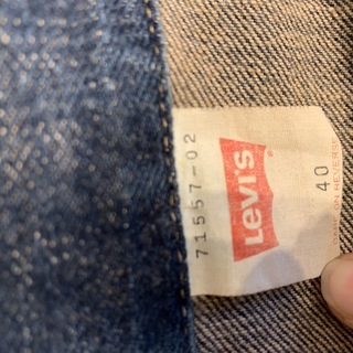LEVI's（リーバイス）DENIM JACKETデニムジャケット71557-02 サイズ40(ビッグEタブ)の画像