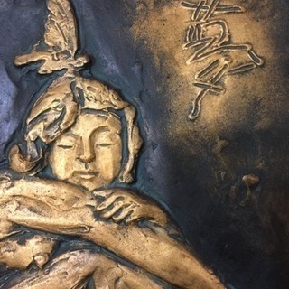[エイブイ]北村西望、ブロンズ、レリーフの画像