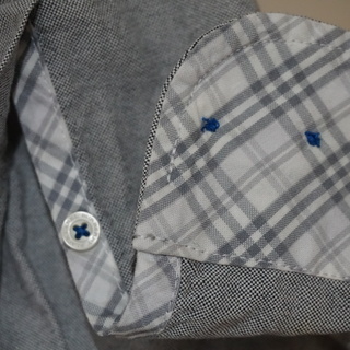 BURBERRY BLACK LABEL　長袖シャツ（グレー）の画像