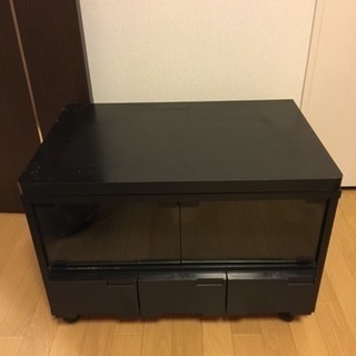 回転式テレビ台(黒)の画像