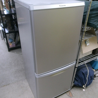 札幌 138L 2014年製 2ドア冷蔵庫 パナソニック NR-B146W-S 一人暮らし