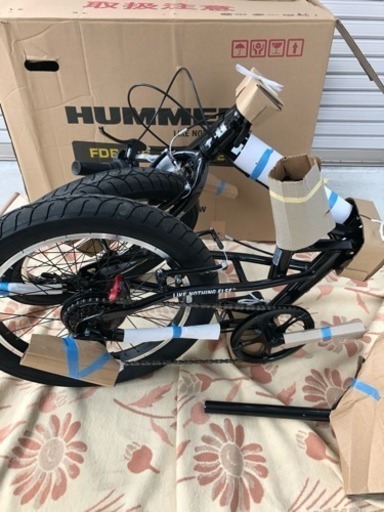 新品☆未使用！引き取り限定格安！ハマー折りたたみ自転車 極太タイヤ20インチ