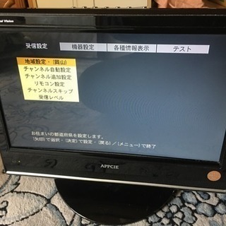 終了しました。16インチDVDプレーヤー内蔵液晶テレビ   DVD故障