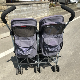 ☆最終値下【マクラーレン ツイントライアンフ Twin Triumph 】チャコール　双子バギーの画像