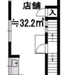 ★上野芝駅１分★　駅前ビル２階　３２．２㎡　店舗・事務所　明るい...