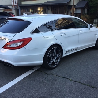 【長引き取り先がきまりました】車検H32.12　本物AMG　CLS63 　シューティングブレーク　4マチック（4WD）1オーナー　エアサス交換済みの画像