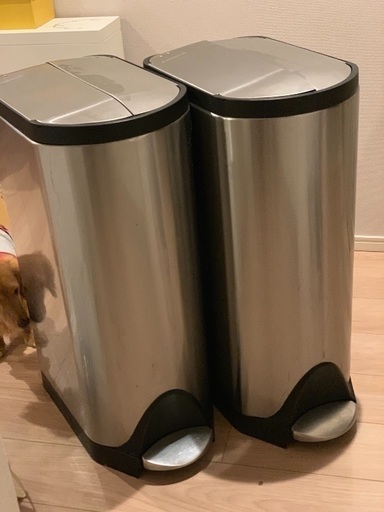 simplehumanバタフライステップゴミ箱、ステンレススチール、45 L / 11.9 Gal