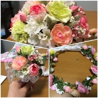 ブーケ ブートニア 花かんむり 花冠 結婚式
